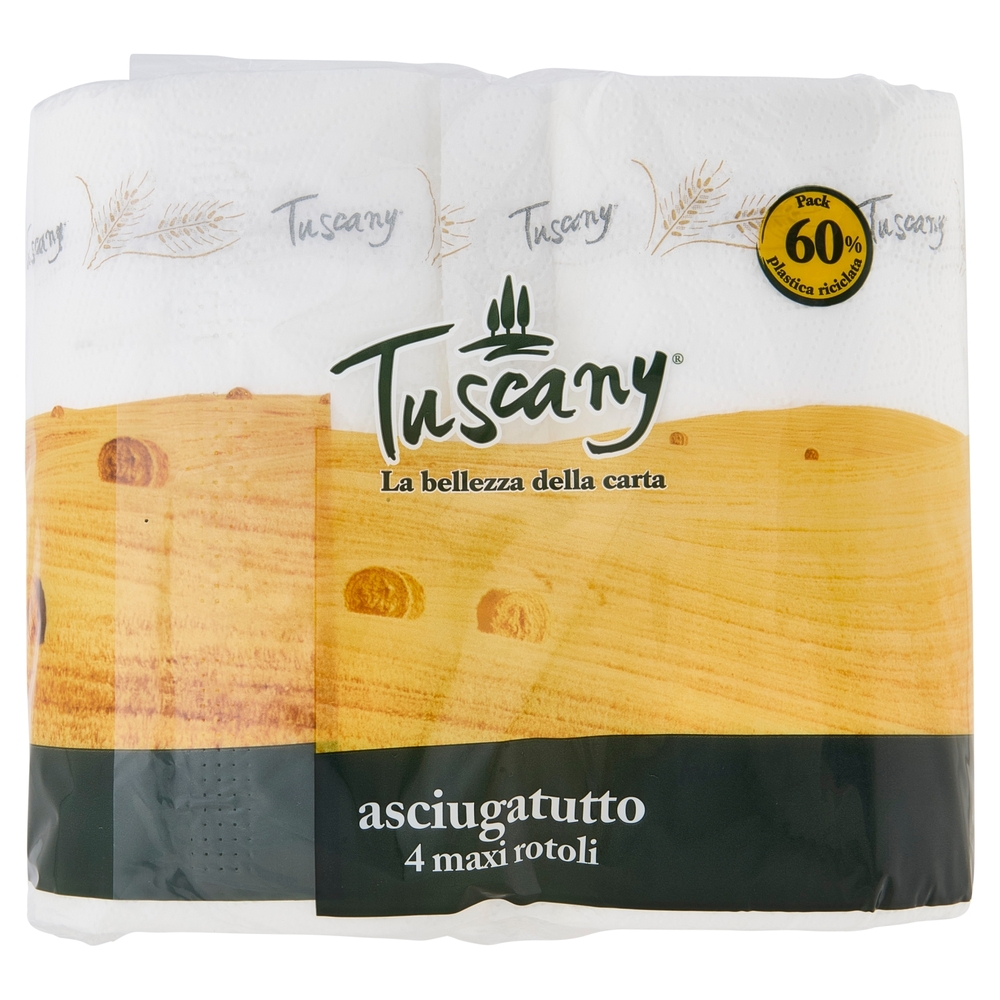 Tuscany asciugatutto maxi rotoli 4 pz